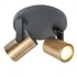 Spot HALO 2-Licht rund bronze schwarz Spot HALO 2-Licht rund bronze schwarz