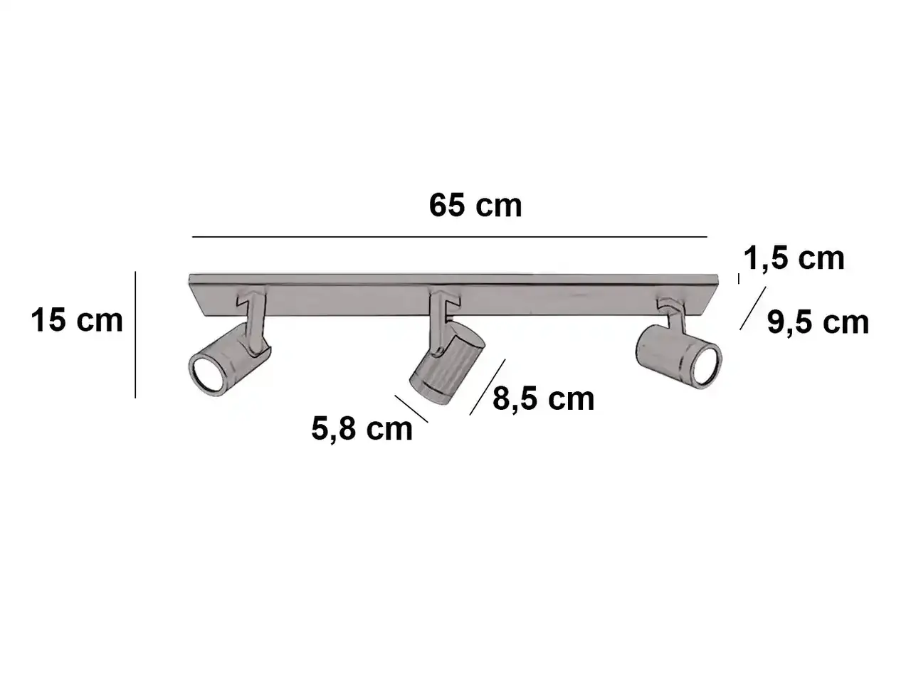 Highlight Spot HALO 3-Lichtstrahl bronze Highlight Spot HALO 3-Lichtstrahl bronze