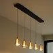 Highlight Hängeleuchte Tromba 5-Licht L 108 cm bernstein-schwarz Highlight Hängeleuchte Tromba 5-Licht L 108 cm bernstein-schwarz