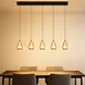 Highlight Hängeleuchte Tromba 5-Licht L 108 cm bernstein-schwarz Highlight Hängeleuchte Tromba 5-Licht L 108 cm bernstein-schwarz