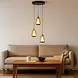 Highlight Hängeleuchte Tromba 3 Licht Ø 22 cm Bernstein schwarz Highlight Hängeleuchte Tromba 3 Licht Ø 22 cm Bernstein schwarz