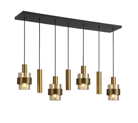 Highlight Hängeleuchte Marrone 7 Licht L 130 cm Bronze Highlight Hängeleuchte Marrone 7 Licht L 130 cm Bronze