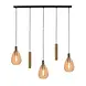 Freelight Hängeleuchte Dorato 5 Licht L120 cm Schwarz Gold Freelight Hängeleuchte Dorato 5 Licht L120 cm Schwarz Gold