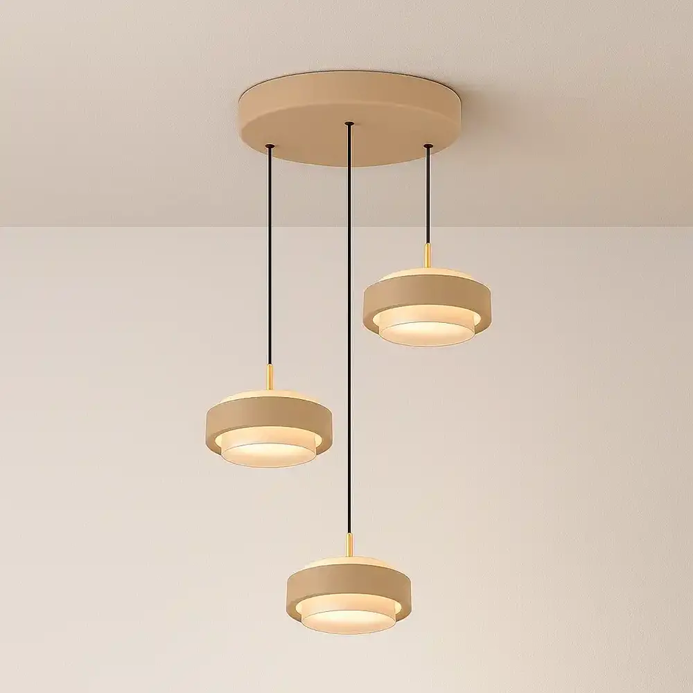 Freelight Hängeleuchte Puleggia 3-Licht Ø 33 cm comfort lift beige Freelight Hängeleuchte Puleggia 3-Licht Ø 33 cm comfort lift beige