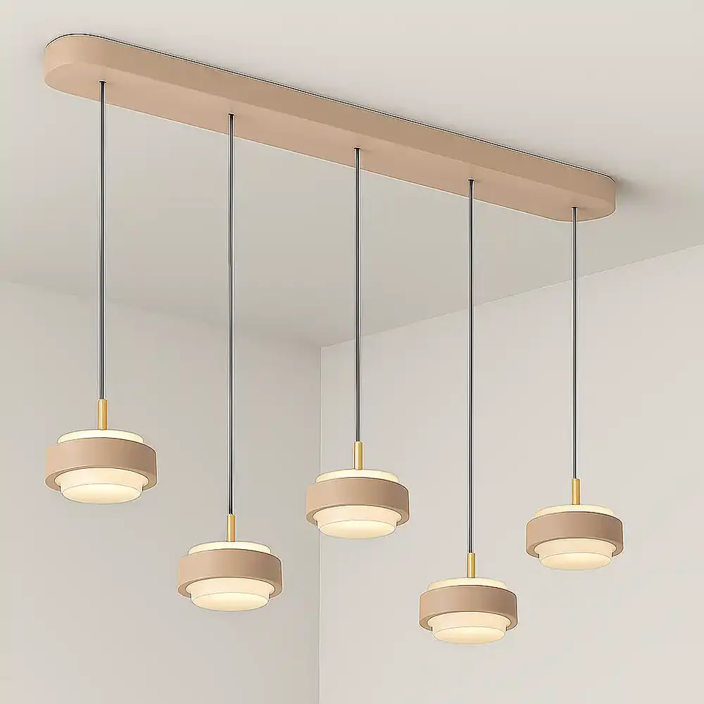 Freelight Hängeleuchte Puleggia 5 Licht L 120 cm comfort lift beige Freelight Hängeleuchte Puleggia 5 Licht L 120 cm comfort lift beige