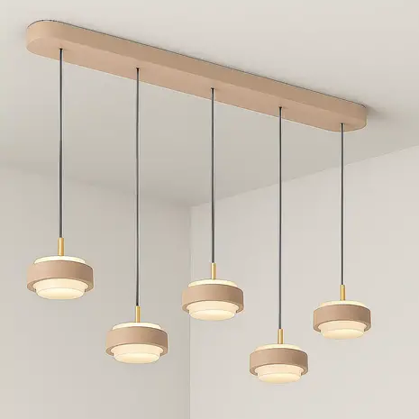 Freelight Hängeleuchte Puleggia 5 Licht L 120 cm comfort lift beige Freelight Hängeleuchte Puleggia 5 Licht L 120 cm comfort lift beige