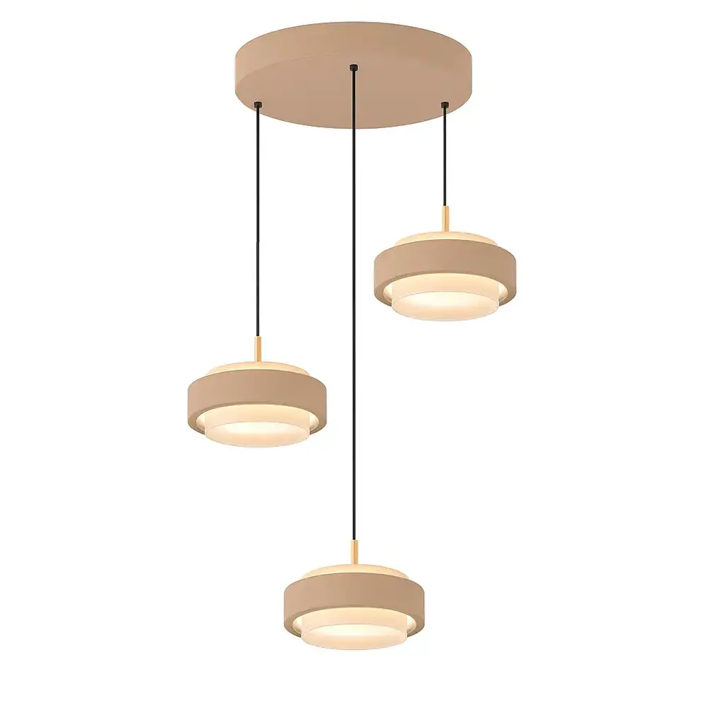 Freelight Hängeleuchte Puleggia 3-Licht Ø 33 cm comfort lift beige Freelight Hängeleuchte Puleggia 3-Licht Ø 33 cm comfort lift beige
