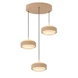 Freelight Hängeleuchte Puleggia 3-Licht Ø 33 cm comfort lift beige Freelight Hängeleuchte Puleggia 3-Licht Ø 33 cm comfort lift beige