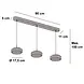 Freelight Hängeleuchte Puleggia 3-Licht L 90 cm comfort lift beige Freelight Hängeleuchte Puleggia 3-Licht L 90 cm comfort lift beige