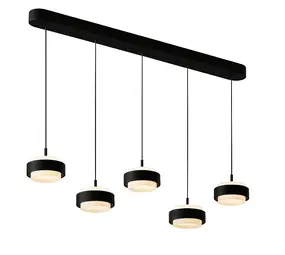 Freelight Hängeleuchte Puleggia 5-Licht L 120 cm comfort lift schwarz Freelight Hängeleuchte Puleggia 5-Licht L 120 cm comfort lift schwarz