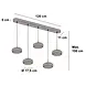 Freelight Hängeleuchte Puleggia 5-Licht L 120 cm comfort lift schwarz Freelight Hängeleuchte Puleggia 5-Licht L 120 cm comfort lift schwarz