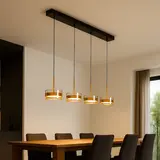 Highlight Hängeleuchte Enzo 4-Licht L 107 cm schwarz