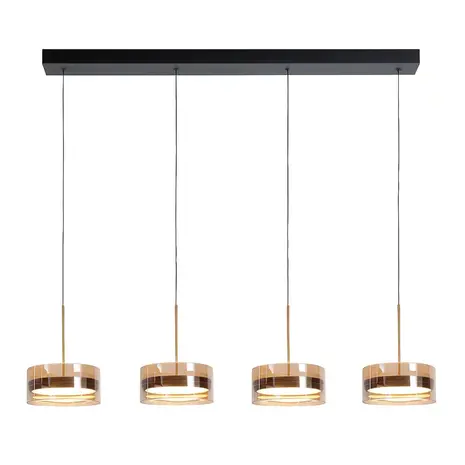 Highlight Hängeleuchte Enzo 4-Licht L 107 cm schwarz Highlight Hängeleuchte Enzo 4-Licht L 107 cm schwarz