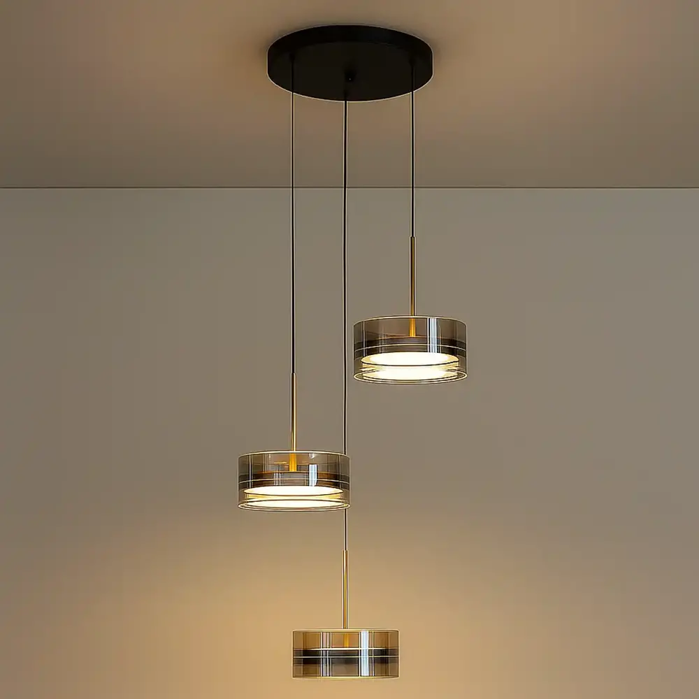 Highlight Hängeleuchte Enzo 3-Licht Ø 45 cm schwarz Highlight Hängeleuchte Enzo 3-Licht Ø 45 cm schwarz