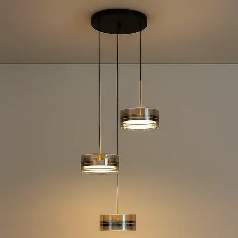 Highlight Hängeleuchte Enzo 3-Licht Ø 45 cm schwarz Highlight Hängeleuchte Enzo 3-Licht Ø 45 cm schwarz