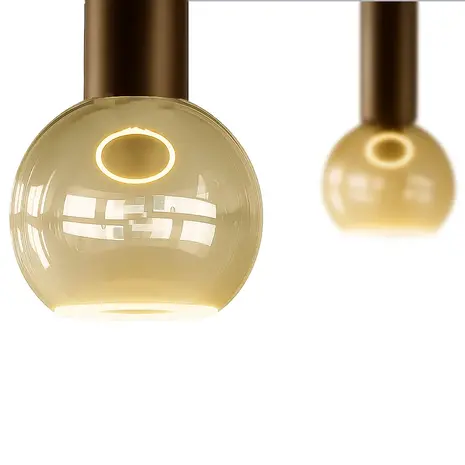 Ztahl Deckenleuchte Riva 5-Licht Ø 50 cm platin