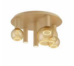 Ztahl Deckenleuchte Riva 5-Licht Ø 50 cm Quarz Ztahl Deckenleuchte Riva 5-Licht Ø 50 cm Quarz