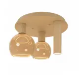 Ztahl Deckenleuchte Riva 3-Licht Ø 35 cm Quarz