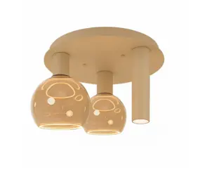 Ztahl Deckenleuchte Riva 3-Licht Ø 35 cm Quarz Ztahl Deckenleuchte Riva 3-Licht Ø 35 cm Quarz