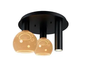 Ztahl Deckenleuchte Riva 3-Licht Ø 35 cm schwarz Ztahl Deckenleuchte Riva 3-Licht Ø 35 cm schwarz