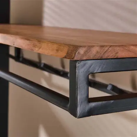 Ylumen Kleiderständer Custom B 100 cm H 17 cm Akazie schwarz Ylumen Kleiderständer Custom B 100 cm H 17 cm Akazie schwarz