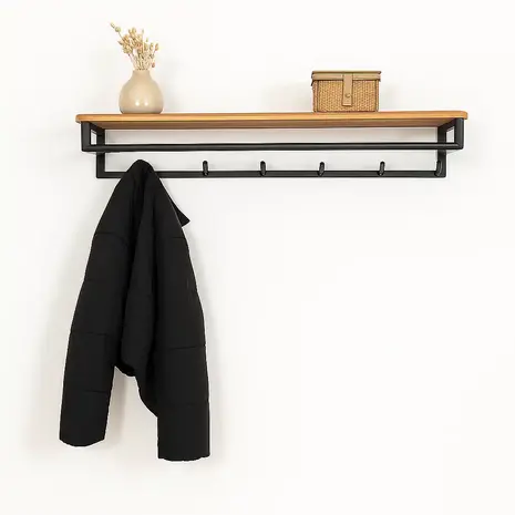 Ylumen Kleiderständer Custom B 100 cm H 17 cm Akazie schwarz Ylumen Kleiderständer Custom B 100 cm H 17 cm Akazie schwarz