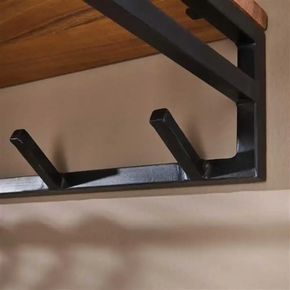 Ylumen Kleiderständer Custom B 100 cm H 17 cm Akazie schwarz Ylumen Kleiderständer Custom B 100 cm H 17 cm Akazie schwarz