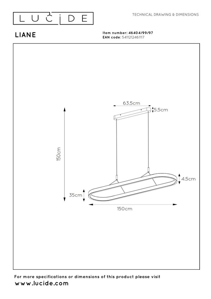 Lucide LIANE - Hängeleuchte - LED Dimb. - CCT - 2x40W 2700K/4000K - Rostbraun | Vibes Lucide LIANE - Hängeleuchte - LED Dimb. - CCT - 2x40W 2700K/4000K - Rostbraun | Vibes