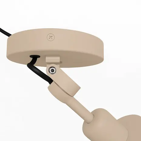 Freelight Wandleuchte Sovrano kurz L 33 cm beige