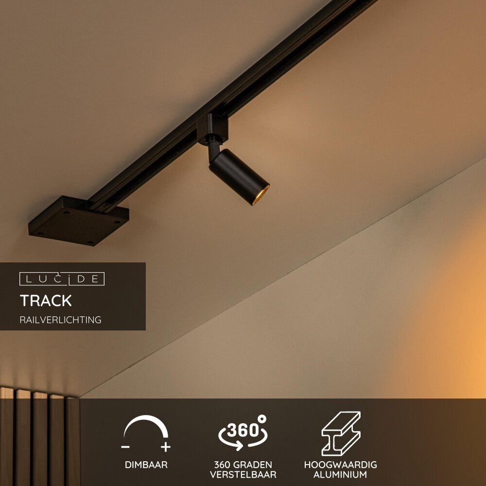 Lucide TRACK RITMO Trackspot - 1-phasiges Schienensystem / Schienenbeleuchtung - 1xGU10-MR11 - Schwarz (Verlängerung) Lucide TRACK RITMO Trackspot - 1-phasiges Schienensystem / Schienenbeleuchtung - 1xGU10-MR11 - Schwarz (Verlängerung)