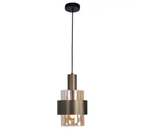 Highlight Hängeleuchte Marrone 1 Licht Ø 18 cm Bronze Highlight Hängeleuchte Marrone 1 Licht Ø 18 cm Bronze