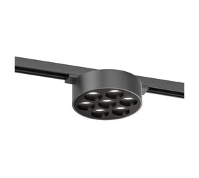 Lucide Premium LINIAL XAVI Schienenspot – 1-phasiges Schienensystem/Schienenbeleuchtung – LED – Mattschwarzes Chrom