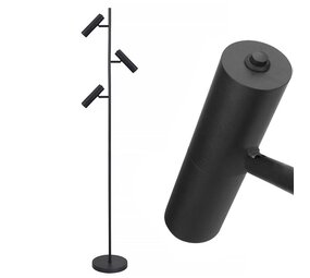 Freelight Stehleuchte Undici 3-Licht H 165 cm schwarz