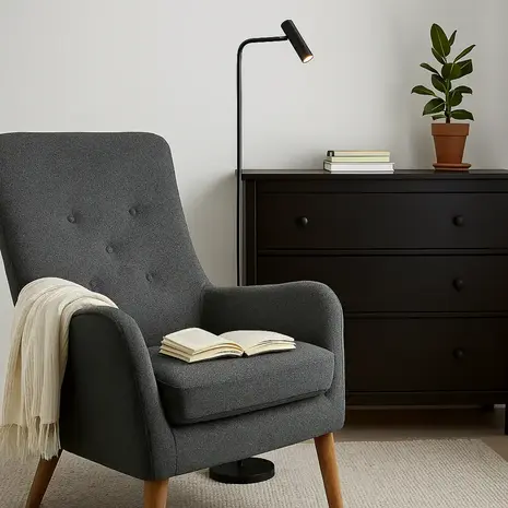 Freelight Stehleuchte Undici 1 Licht H 135 cm schwarz Freelight Stehleuchte Undici 1 Licht H 135 cm schwarz