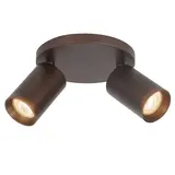 Highlight Spot Mila 2-flammig Ø 17 cm kakaobraun Highlight Spot Mila 2-flammig Ø 17 cm kakaobraun