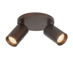 Highlight Spot Mila 2-flammig Ø 17 cm kakaobraun Highlight Spot Mila 2-flammig Ø 17 cm kakaobraun