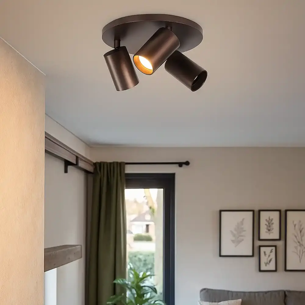 Highlight Spot Mila 3-flammig Ø 25 cm kakao