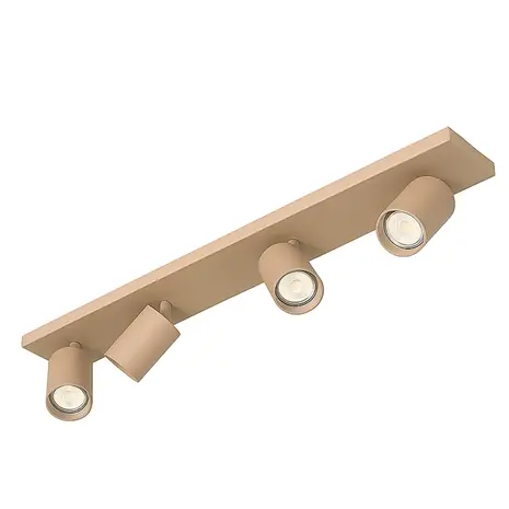 Highlight Spot Mila 4-flammig L 90 cm beige