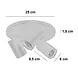 Highlight Spot Mila 3-flammig Ø 25 cm beige Highlight Spot Mila 3-flammig Ø 25 cm beige