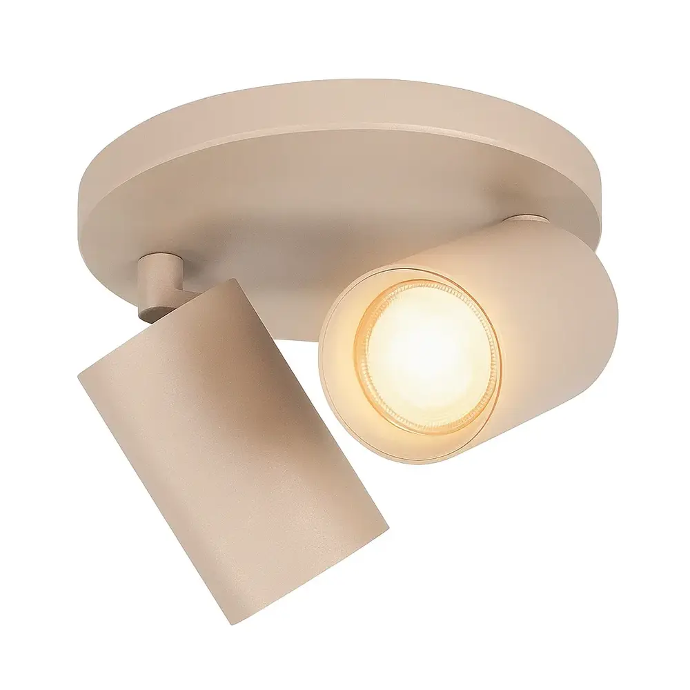 Highlight Spot Mila 2-flammig Ø 17 cm beige