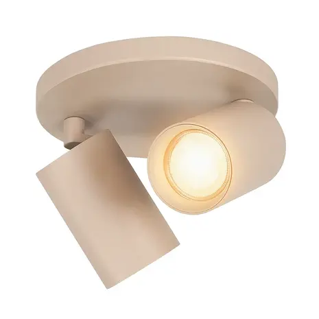 Highlight Spot Mila 2-flammig Ø 17 cm beige