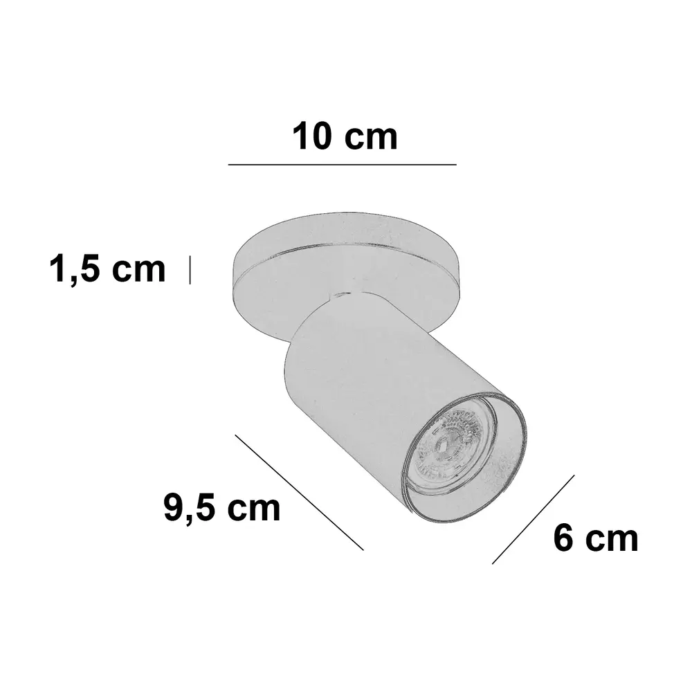 Highlight Spot Mila 1 Licht beige