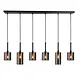 Highlight Hängeleuchte Diverso 6-fach L 110 cm schwarz Highlight Hängeleuchte Diverso 6-fach L 110 cm schwarz
