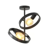 Ylumen Deckenleuchte Hover L 42 cm Schwarz