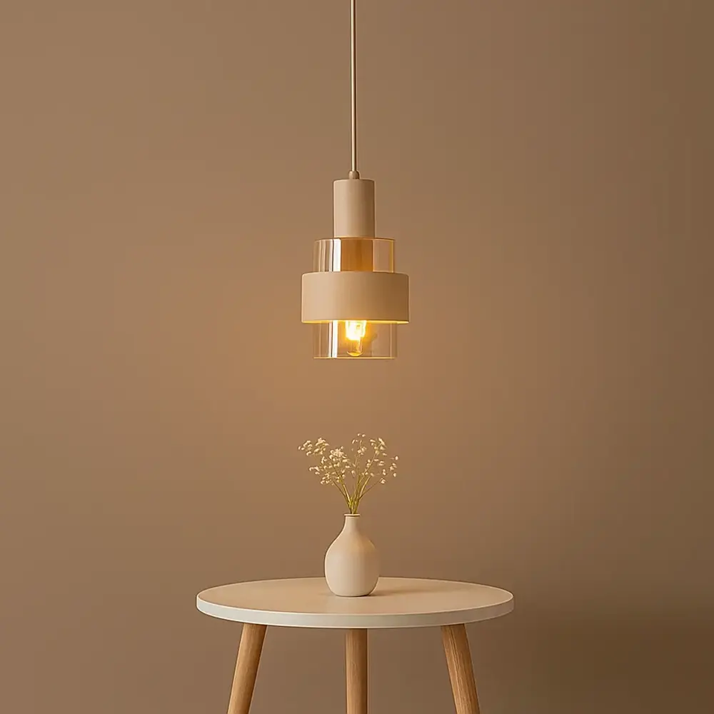 Highlight Hängelampe Marrone 1-flammig Ø 18 cm beige Highlight Hängelampe Marrone 1-flammig Ø 18 cm beige