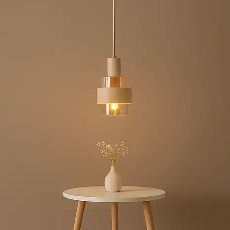 Highlight Hängelampe Marrone 1-flammig Ø 18 cm beige Highlight Hängelampe Marrone 1-flammig Ø 18 cm beige