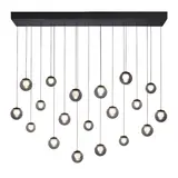 Neuhaus PURE Hängelampe Popup 19-flammig L 150 cm Komfortlift dunkelgrau