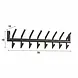 Ylumen Kleiderständer Tubo B 90 cm H 34 cm Schwarz Ylumen Kleiderständer Tubo B 90 cm H 34 cm Schwarz