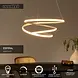 Lucide ESPIRAL - Hängeleuchte - LED Dimb. - CCT - 1x40W 2700K/4000K - Taupe
