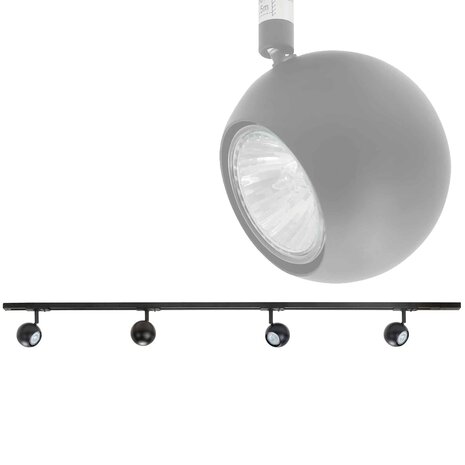 Highlight Schiene 143,5 cm Spurweite schwarz Highlight Schiene 143,5 cm Spurweite schwarz